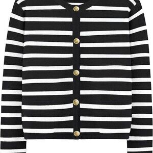 Black and White Striped Sweater